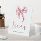 Signe De Table Cute Pink Bow Favor Gifts (In SItu)