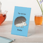 Signe De Table Cute prickly hedgehog cartoon (In SItu)