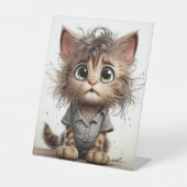 Signe De Table Cute Sassy Kitten (Recto)