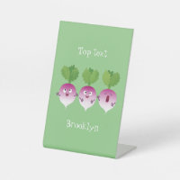 Cute turnip légumes trio chanter dessin animé
