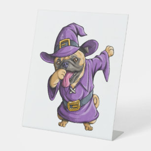 Signe De Table Dabbing sorcier Carlin mignon Carlins Halloween Da