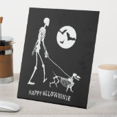 Signe De Table Dachshund Halloween (In SItu)