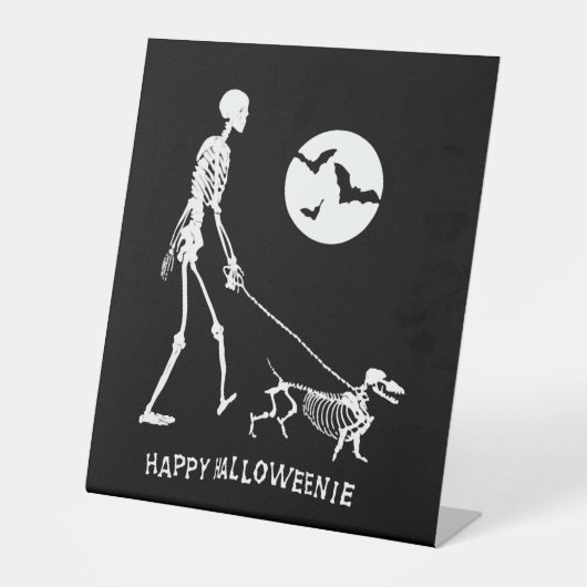 Signe De Table Dachshund Halloween (Recto)