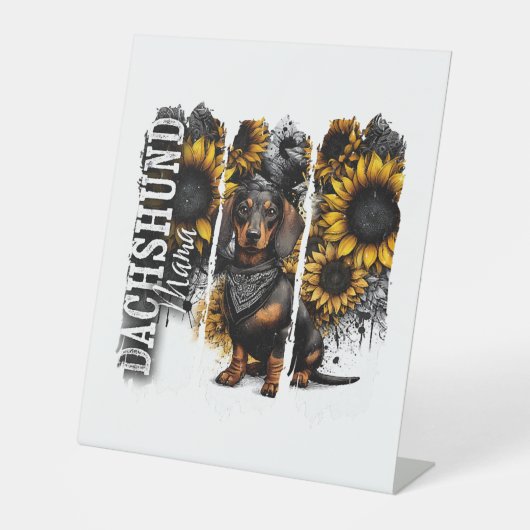 Signe De Table Dachshund Mama (Recto)