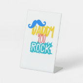 Signe De Table "Daddy You Rock" (Recto)