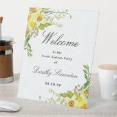 Signe De Table Daffodil Floral Sweet 16 Party Bienvenue (In SItu)