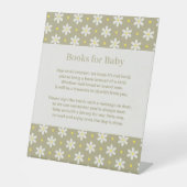 Signe De Table Daisy Baby Shower Book Request (Recto)