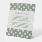 Signe De Table Daisy Baby Shower Book Request (Recto)