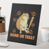 Signe De Table Dank Meme Cheems Halloween Chien (In SItu)