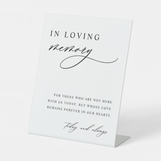 Signe De Table Dans le Mariage de mémoire Love (Recto)