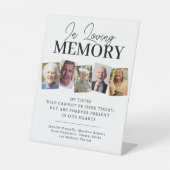 Signe De Table Dans le Mariage de mémoire Love (Recto)