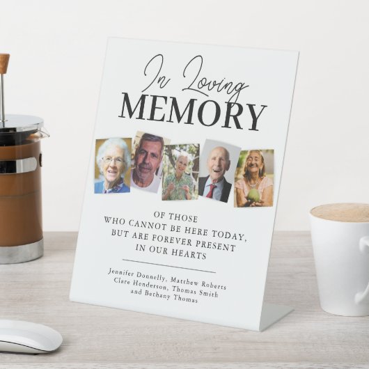 Signe De Table Dans le Mariage de mémoire Love (In SItu)