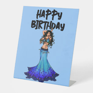 Signe De Table Danseur du ventre Anniversaire
