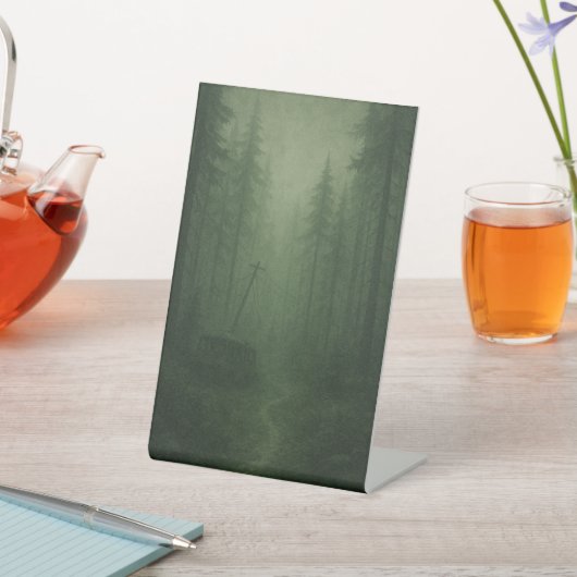 Signe De Table Dark Forest banner (In SItu)