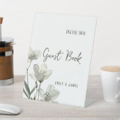 Signe De Table Dark Sage Green Botanical Wedding (In SItu)