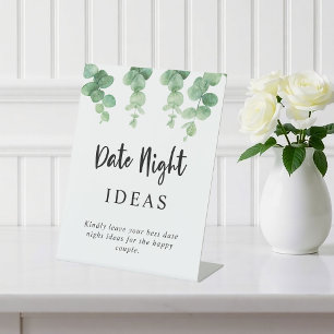 Signe De Table Date Idées de nuit Eucalyptus Mariage Botanique