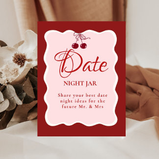 Signe De Table Date Night valentine Bridal Shower wedding Sign