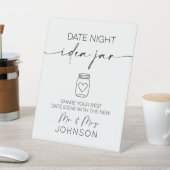 Signe De Table Date Nuit Idée Jar Mariage minimal (In SItu)