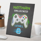 Signe de table de l'Anniversaire de enfant du jeu  (In SItu)