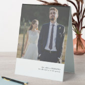 Signe de table de thème photo simple (En SItu (Tableau))