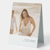 Signe de table de thème photo simple (Recto)