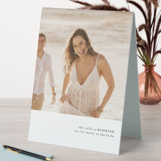 Signe de table de thème photo simple (En SItu (Tableau))