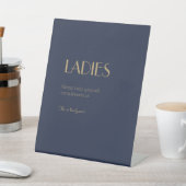 Signe De Table Déco type or | Dark Navy Mariage Dames Salle de ba (In SItu)