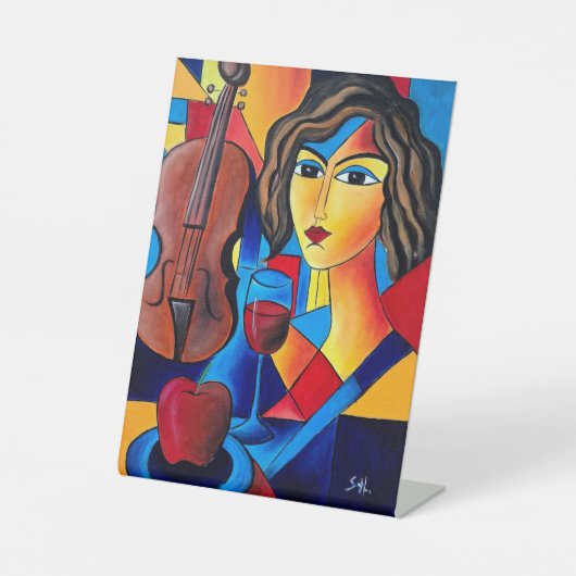 Signe De Table Déjeuner avec des Couleurs (Recto)