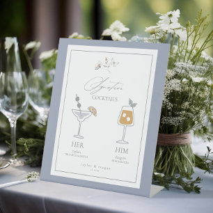 Signe De Table Délicat Fleur sauvage Signature Boissons ID1102