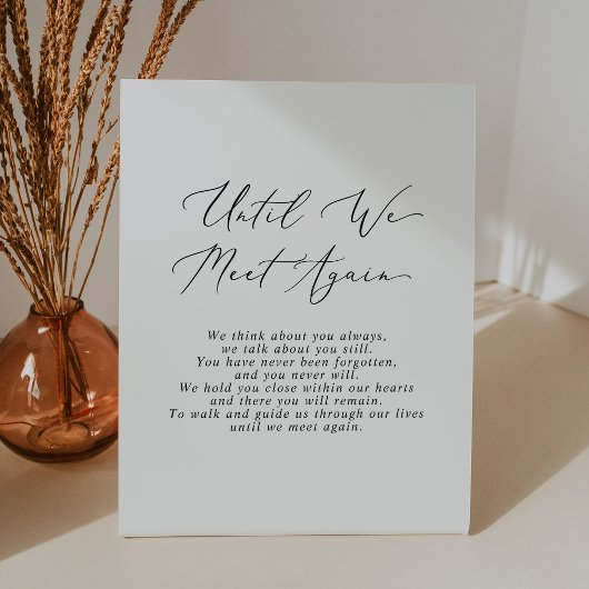 Signe De Table Délicat Jusqu'À Ce Que Nous Nous Rencontrions À No