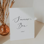 Signe De Table Delicate Black Calligraphy Mariage S'mores Bar