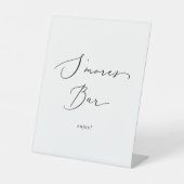 Signe De Table Delicate Black Calligraphy Mariage S'mores Bar (Recto)
