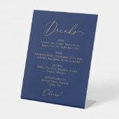 Signe De Table Delicate Gold Calligraphy Marine Mariage Boisson M (Recto)