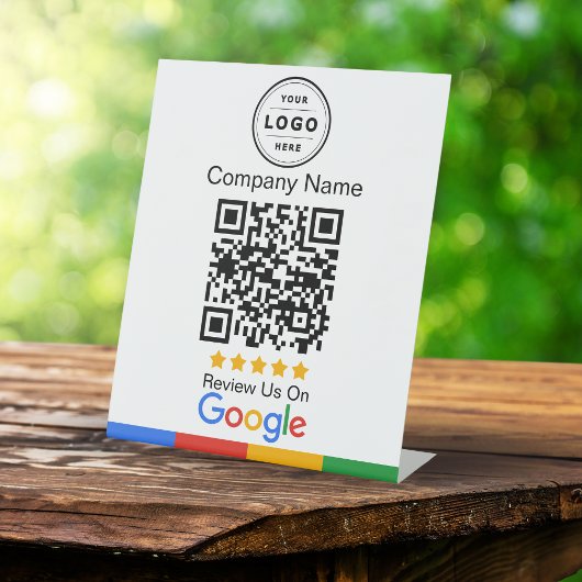 Signe De Table Demande d'avis Google avec enseigne à piédestal de