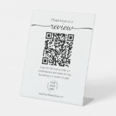 Signe De Table Demande d'avis sur une petite entreprise par code  (Recto)