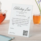 Signe De Table Demande de fonds de voyage Code Qr Fonds de lune d (In SItu)