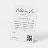 Signe De Table Demande de fonds de voyage Code Qr Fonds de lune d (Recto)