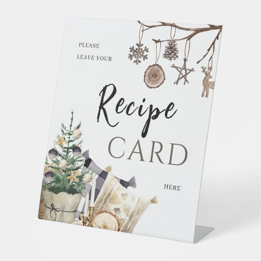 Signe De Table Demande de Recette | Table de Baby Shower Bohème H (Recto)