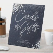 Signe De Table Denim Diamonds Bling Classy Elegant Cards Gifts (In SItu)