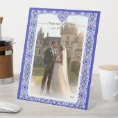 Signe De Table Dentelle en céramique Bleu de grèce (In SItu)