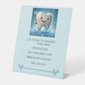SIGNE DE TABLE " DENTIST OFFICE PEDESTAL " (Recto)