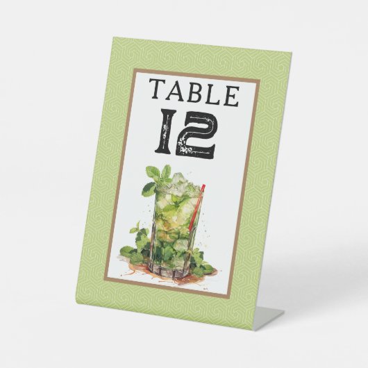 Signe De Table Derby Mint Julep Table Number (Recto)