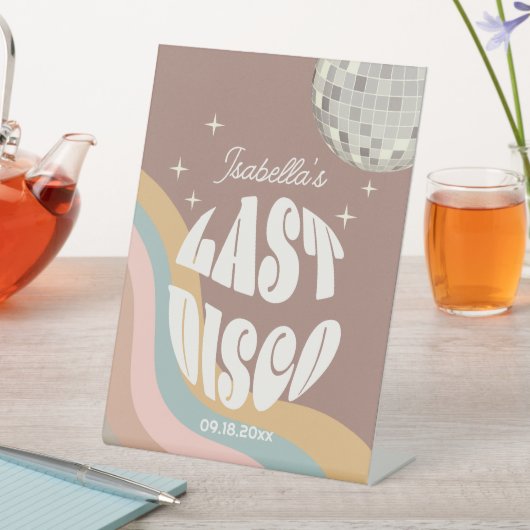 Signe De Table Dernière discothèque flamboyante Rétro les années (In SItu)