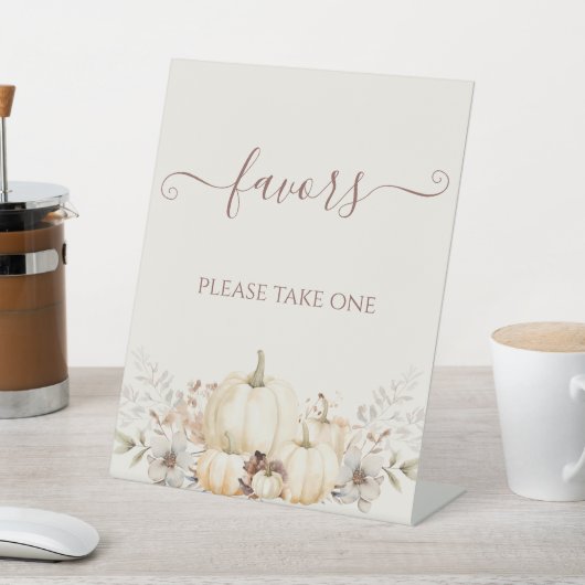 Signe De Table Des Citrouilles rustiques élégants pour (In SItu)