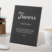 Signe De Table Design moderne Script minimal Faveurs Mariage noir (In SItu)