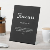 Signe De Table Design moderne Script minimal Faveurs Mariage noir (In SItu)