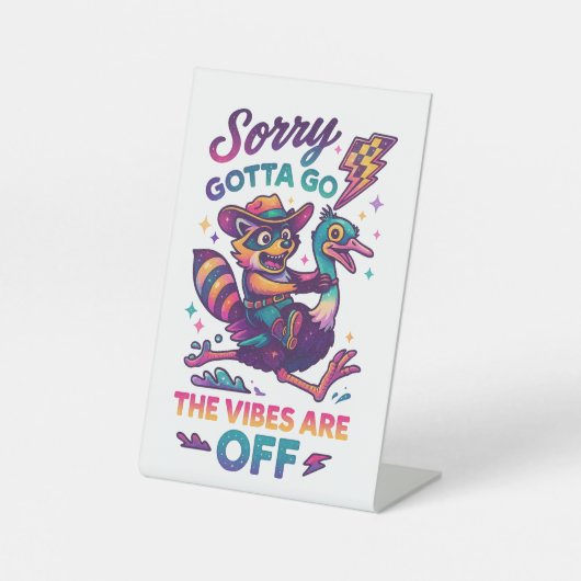 Signe De Table Désolé, Allez... (Recto)