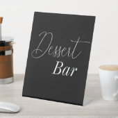 Signe De Table Dessert Bar Mariage noir blanc (In SItu)