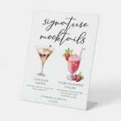 Signe De Table Dessert Mocktails Martini au Chocolat Fraise (Recto)