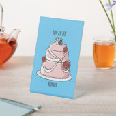 Signe De Table dessin animé de gâteau mariage (In SItu)